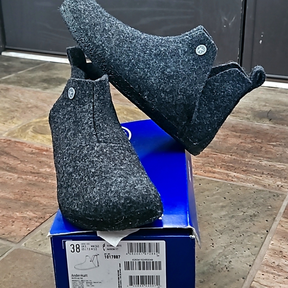 Birkenstock Andermatt Shealing Wool boots size 7